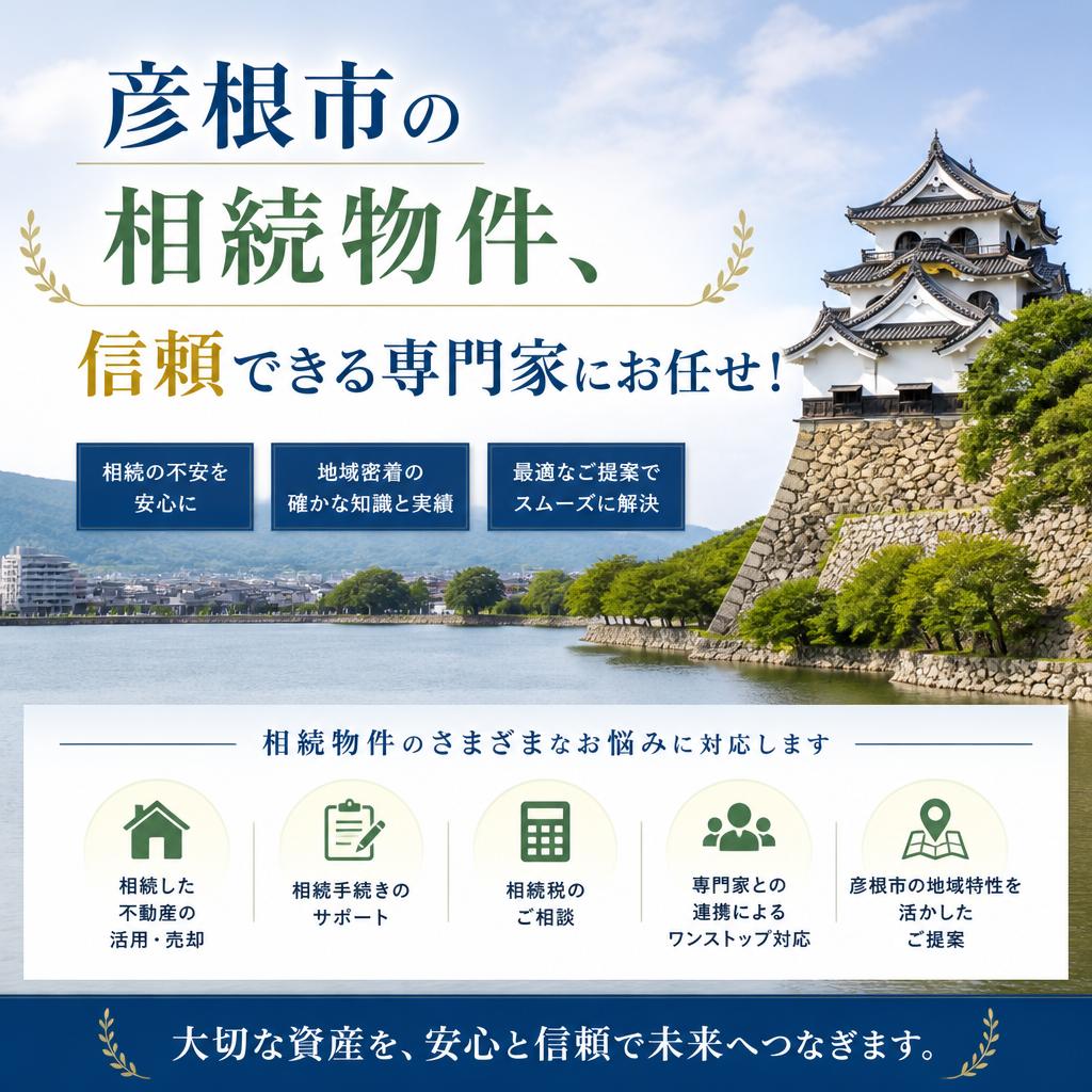 彦根市の相続物件、信頼できる専門家にお任せ！