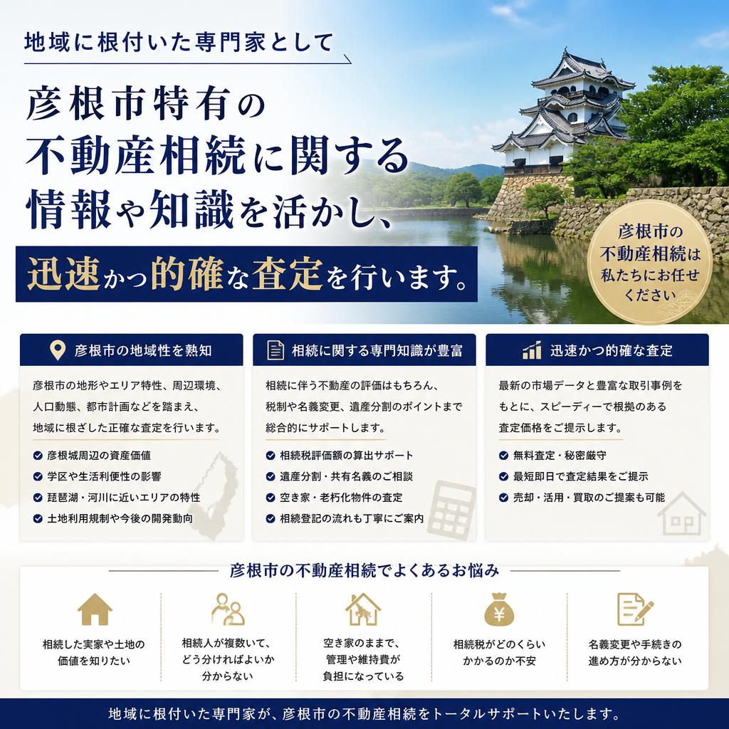 彦根市の相続物件に強い理由