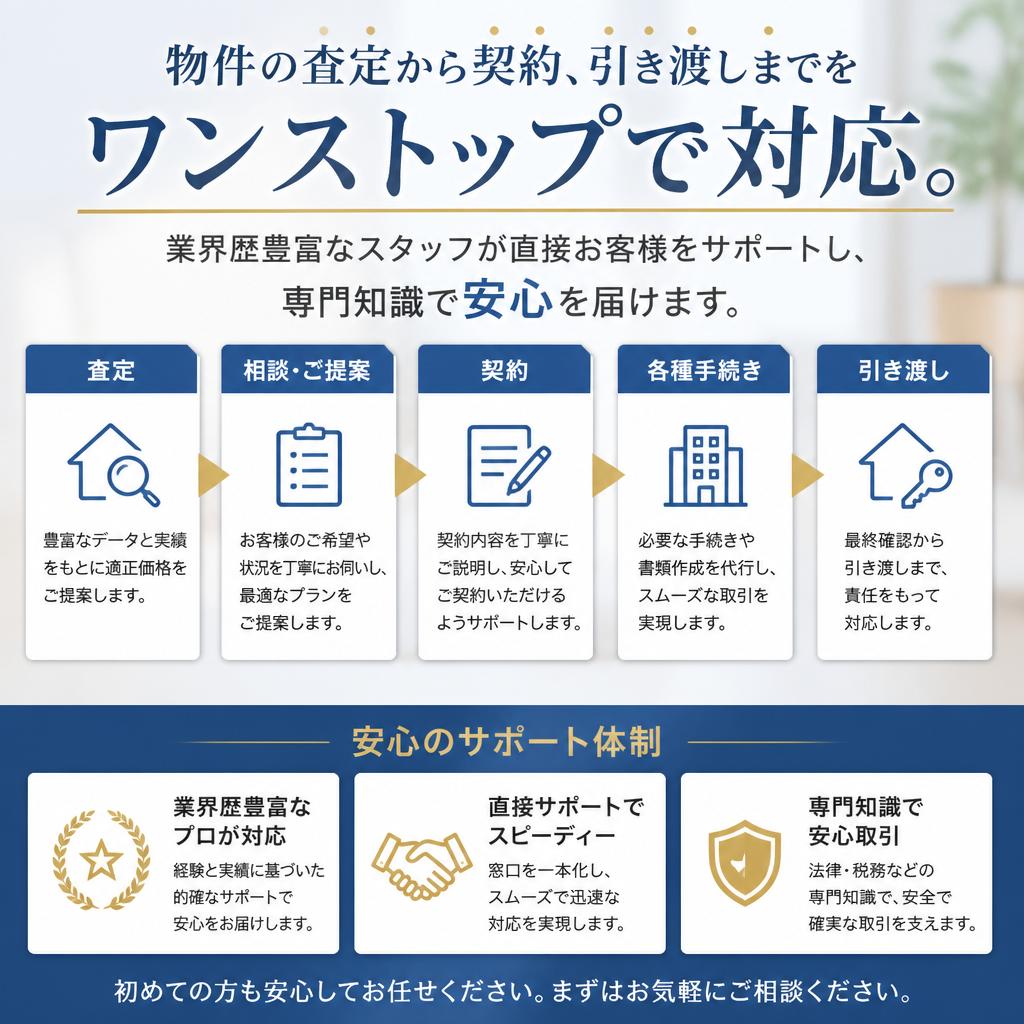 その理由は「相談から買取まで」全てが一貫