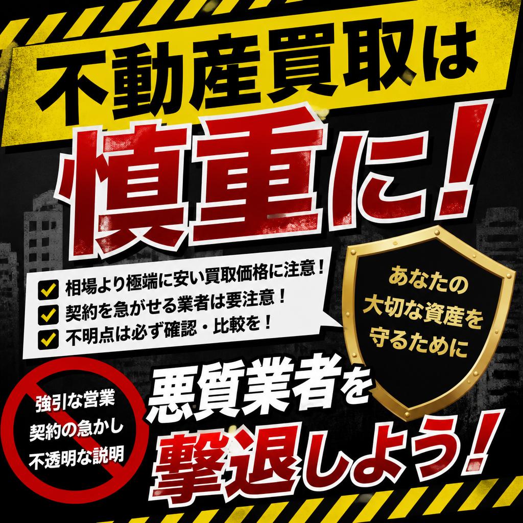 不動産買取は慎重に！悪質業者を撃退しよう