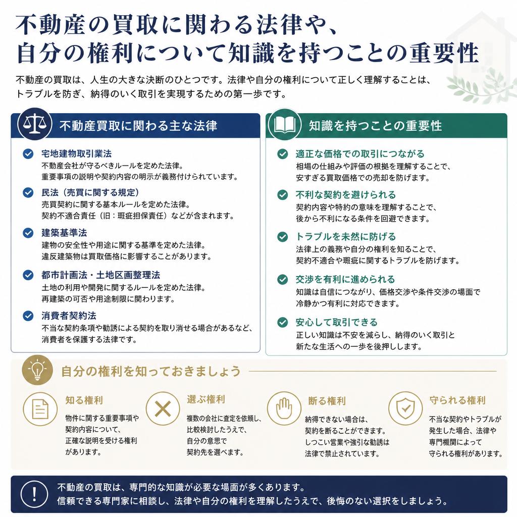 相談する前に知っておきたい法律と権利