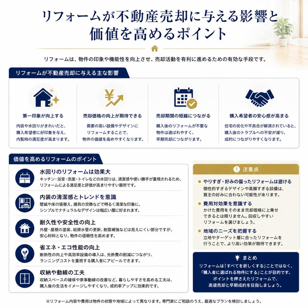 リフォームで価値を上げる
