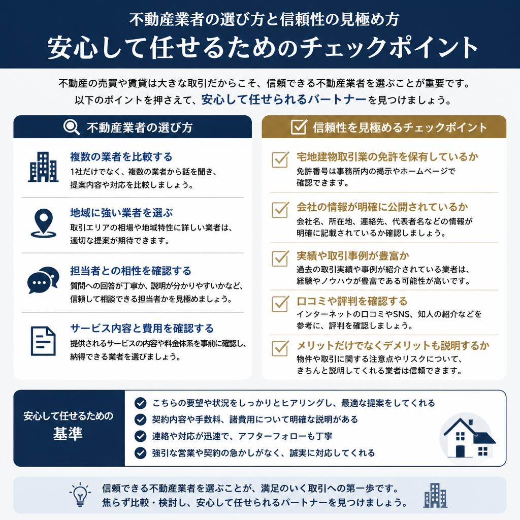 信頼できる業者選びのポイント