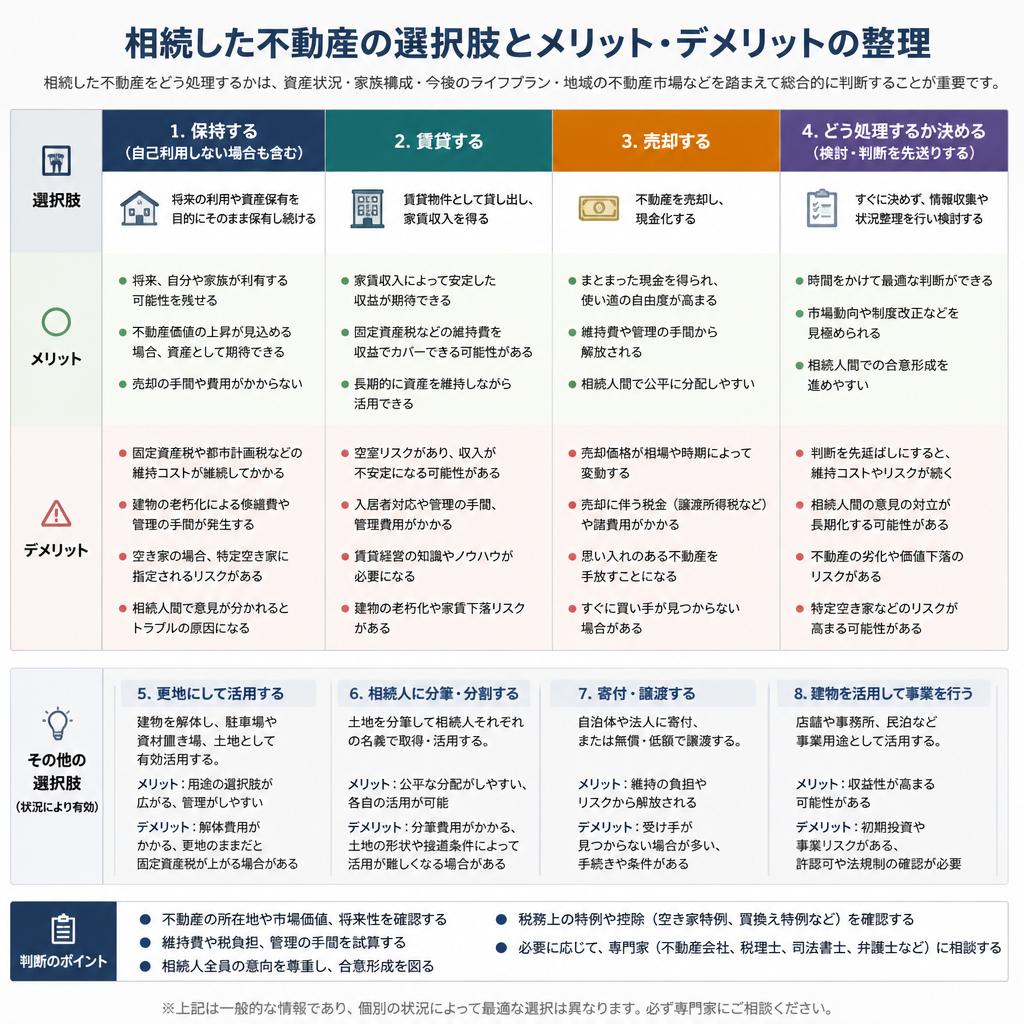 4. 不動産をどうする?選択肢を考える
