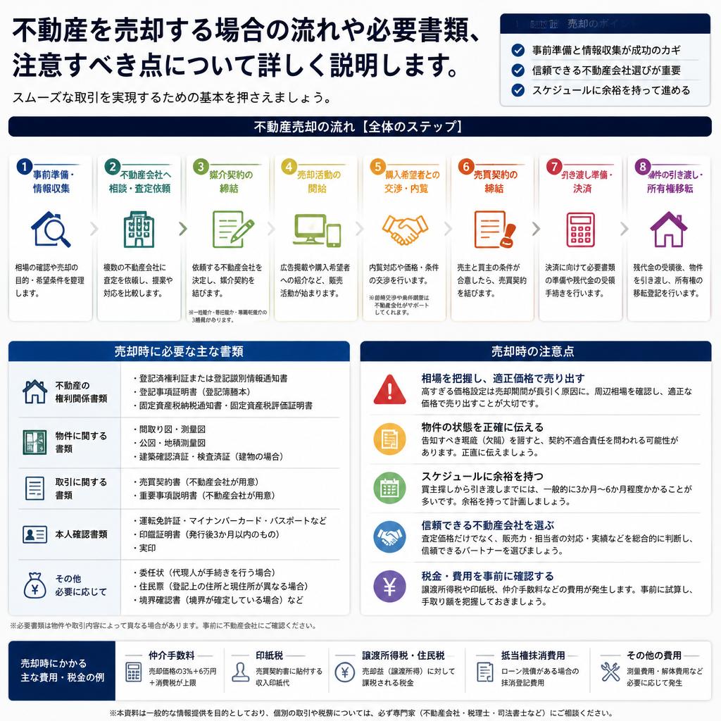 5. 不動産売却の流れと注意点