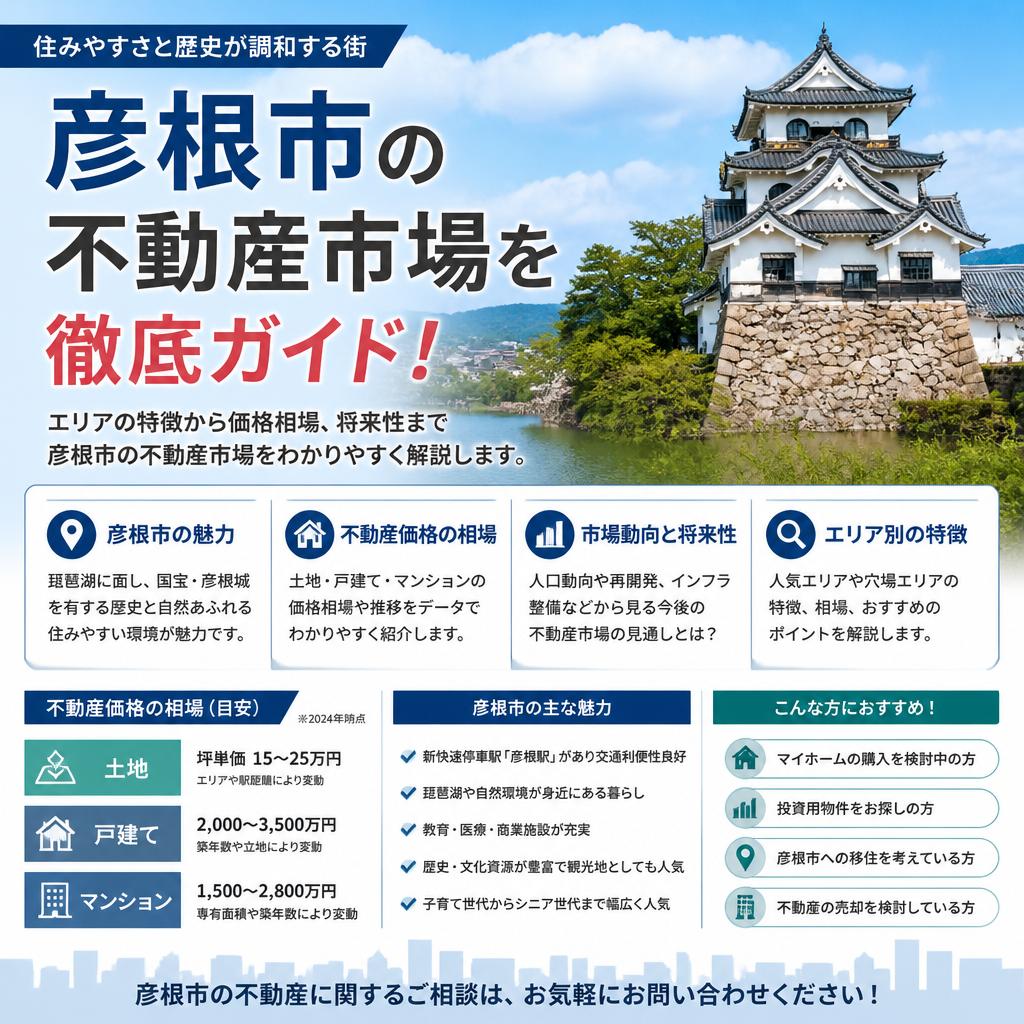 彦根市の不動産市場を徹底ガイド！