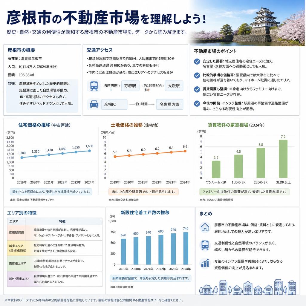 彦根市の不動産市場を理解しよう！