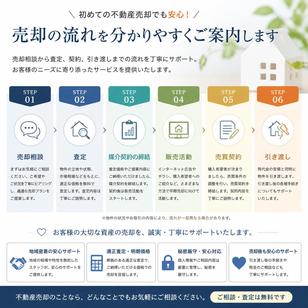 売却相談の流れ