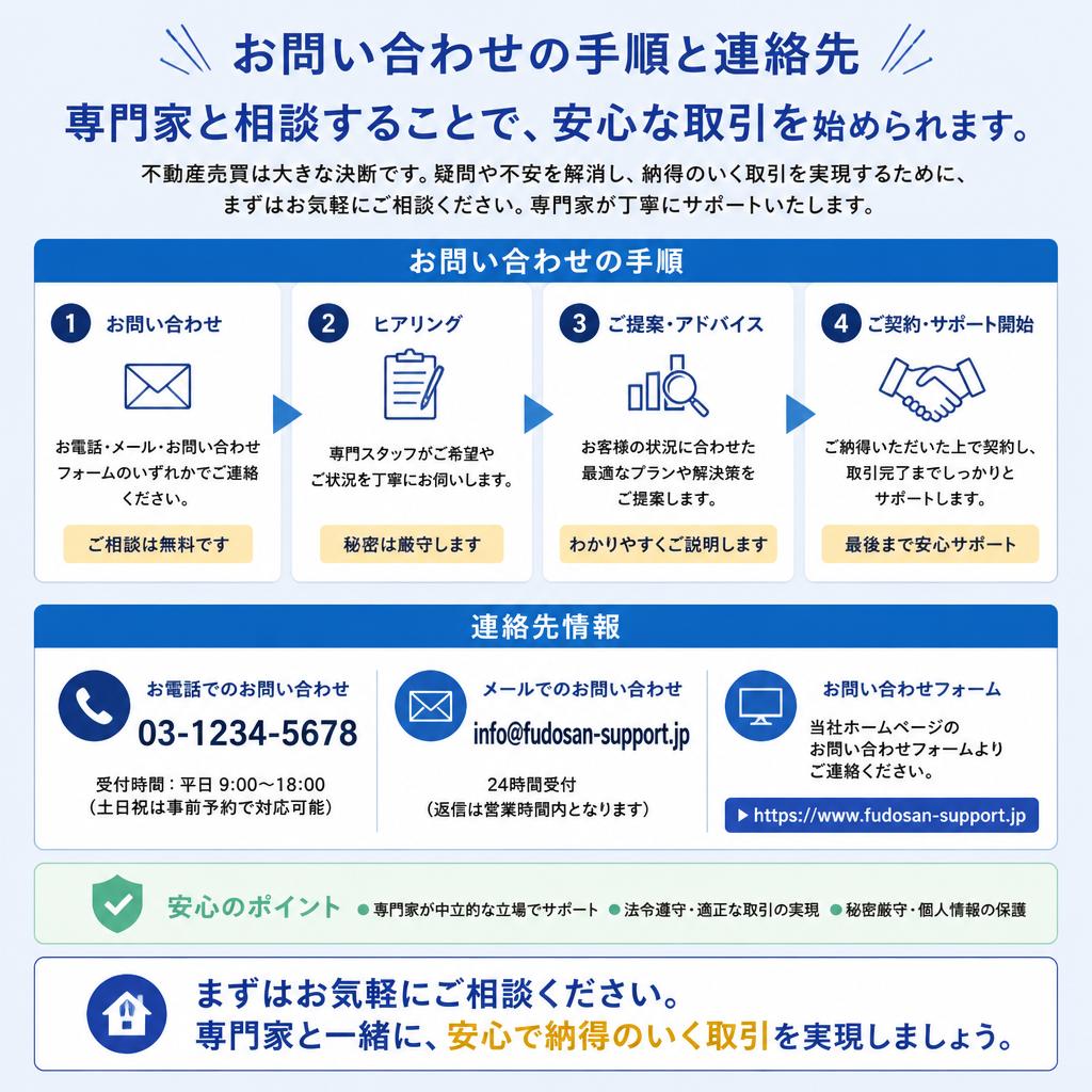 7. お問い合わせで安心な取引をスタート